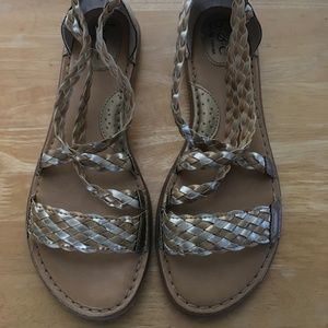 Vegan leather sandals NWOT